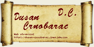 Dušan Crnobarac vizit kartica